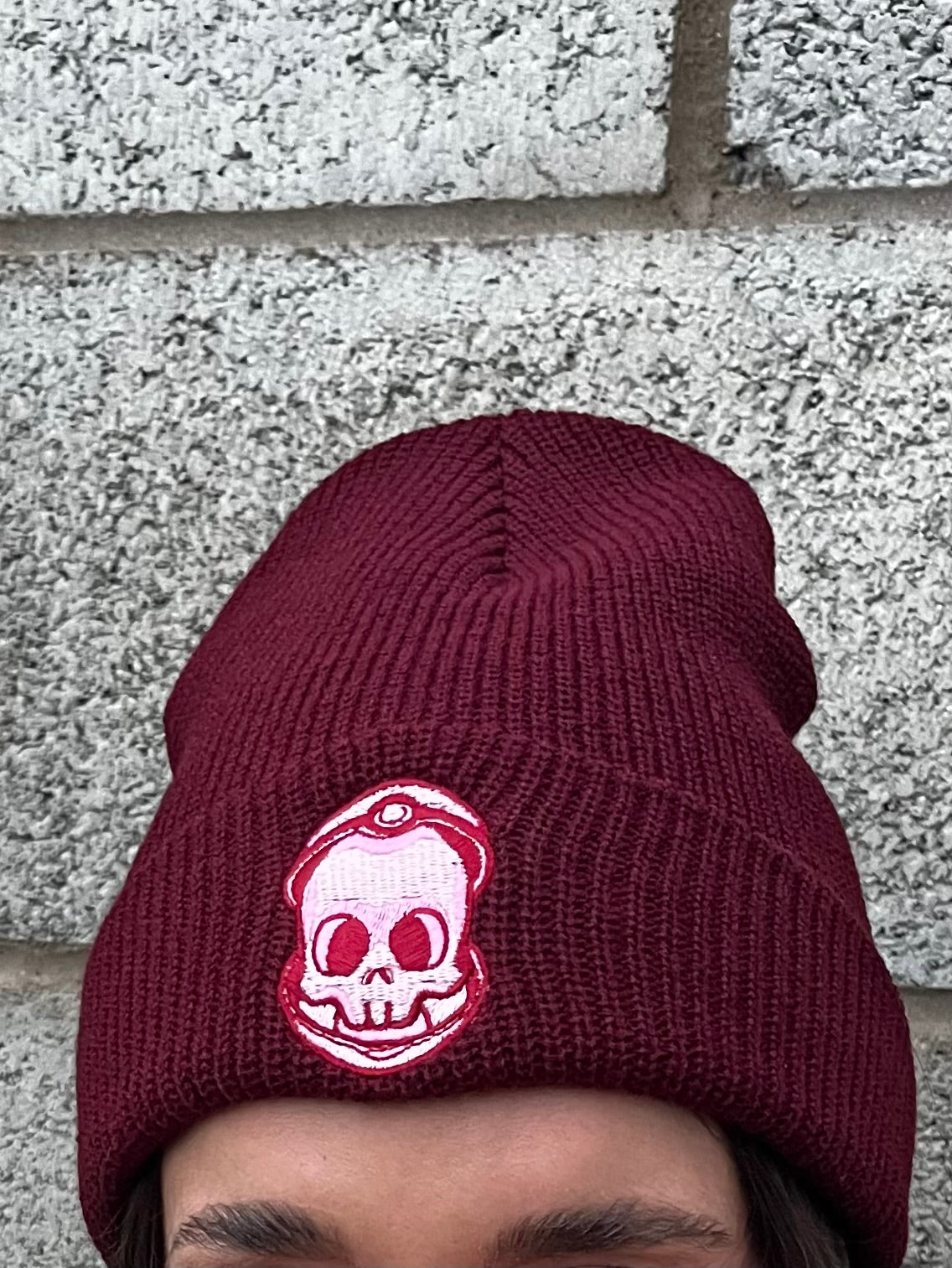 MATSY DEEP RED BEANIE