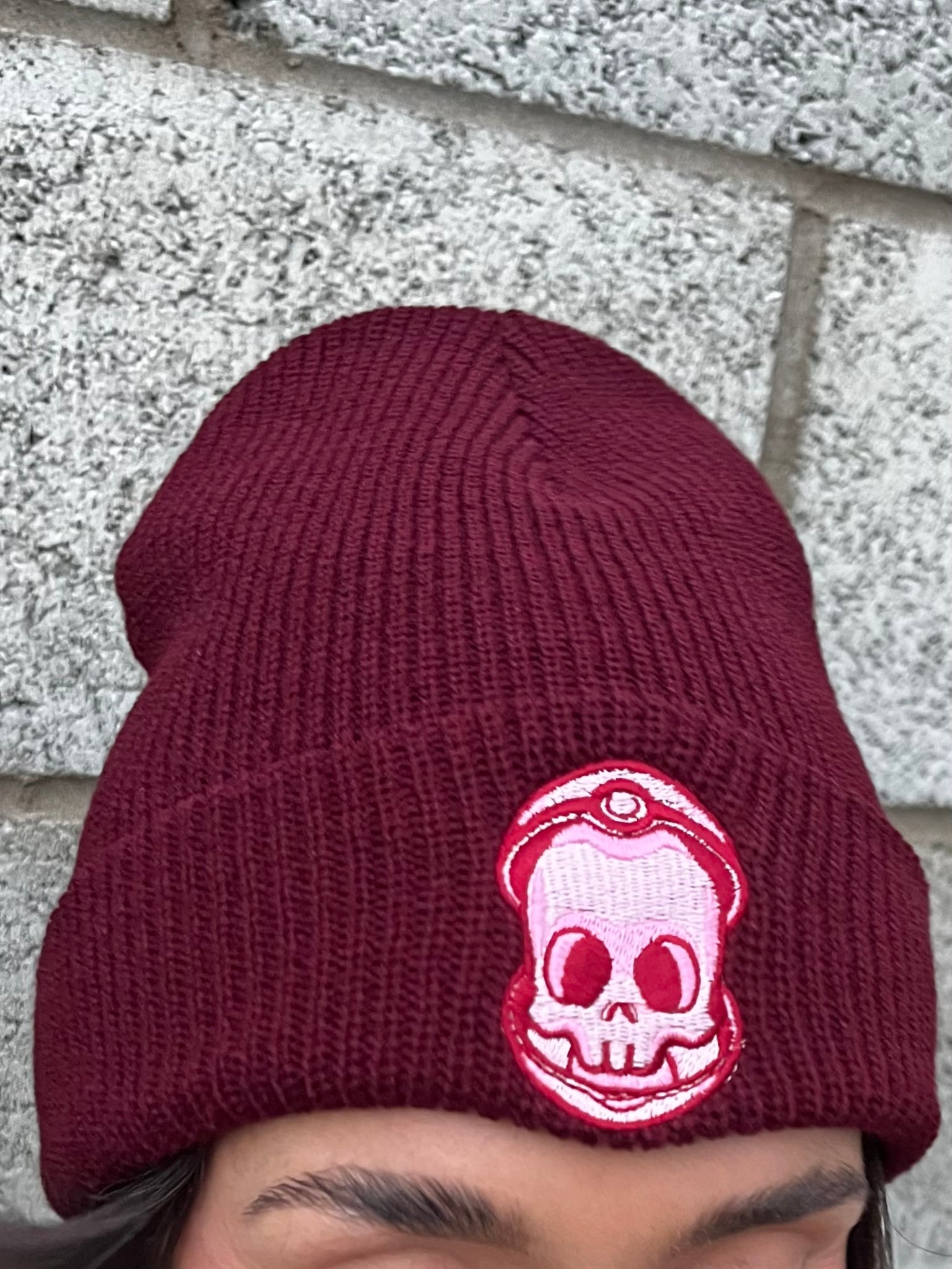 MATSY DEEP RED BEANIE